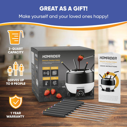 Homaider Electric Fondue Pot - Homaider